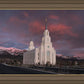 Layton Utah Pink Winter Sunset