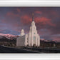 Layton Utah Pink Winter Sunset