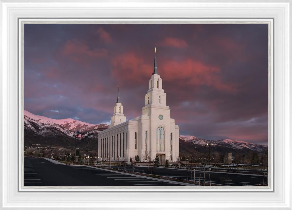 Layton Utah Pink Winter Sunset