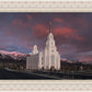 Layton Utah Pink Winter Sunset