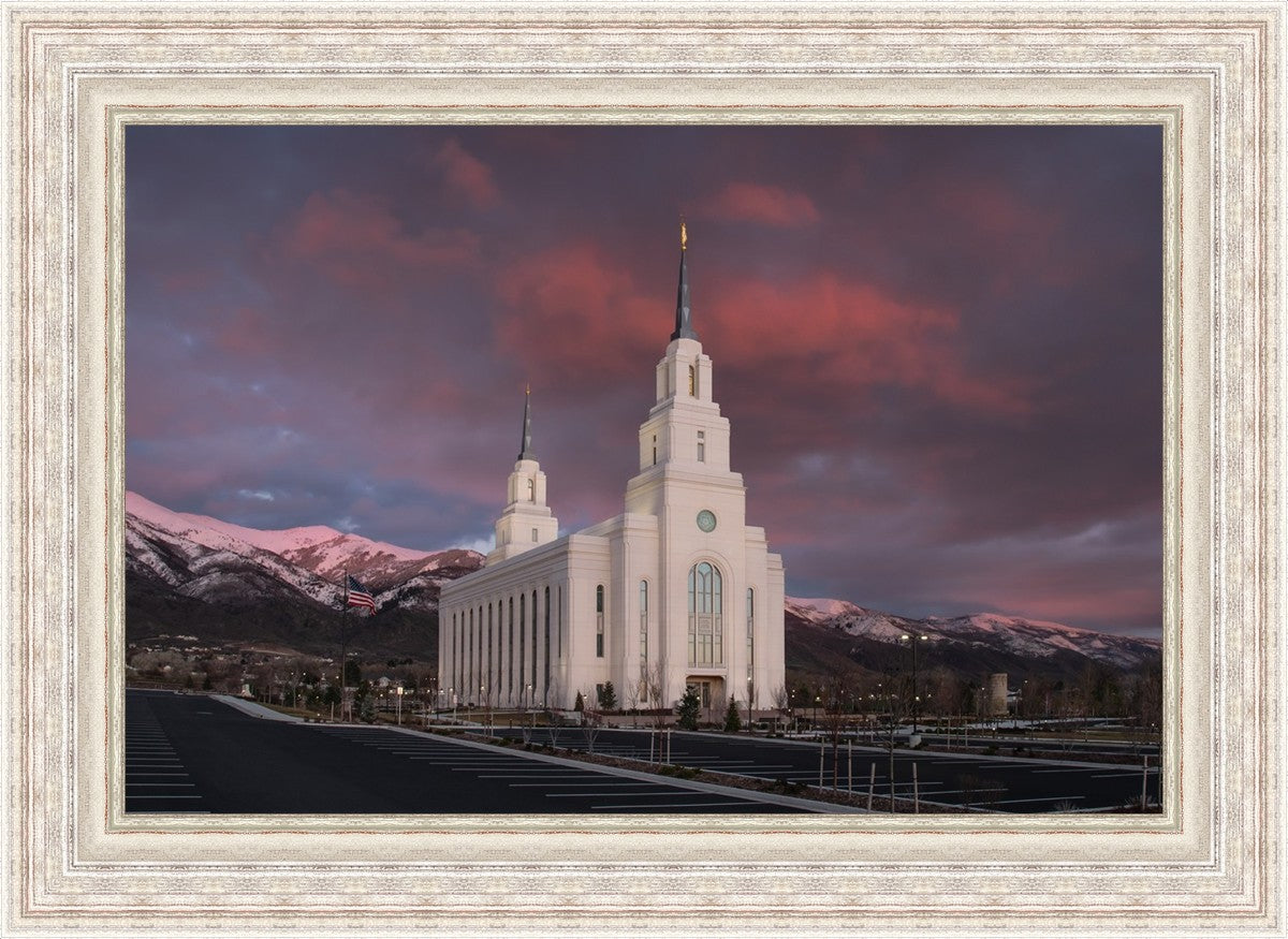 Layton Utah Pink Winter Sunset