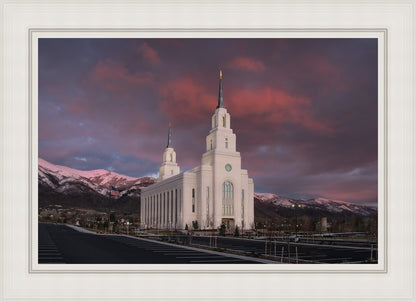 Layton Utah Pink Winter Sunset