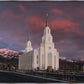 Layton Utah Pink Winter Sunset