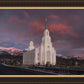 Layton Utah Pink Winter Sunset