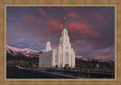 Layton Utah Pink Winter Sunset