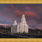 Layton Utah Pink Winter Sunset