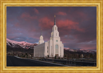 Layton Utah Pink Winter Sunset