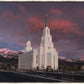 Layton Utah Pink Winter Sunset