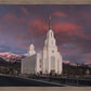 Layton Utah Pink Winter Sunset