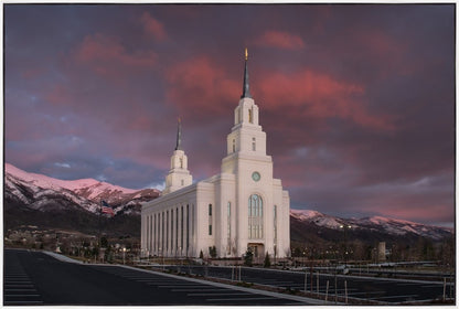 Layton Utah Pink Winter Sunset