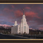 Layton Utah Pink Winter Sunset