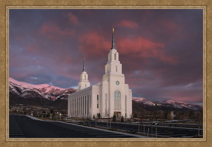 Layton Utah Pink Winter Sunset
