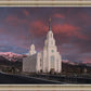 Layton Utah Pink Winter Sunset