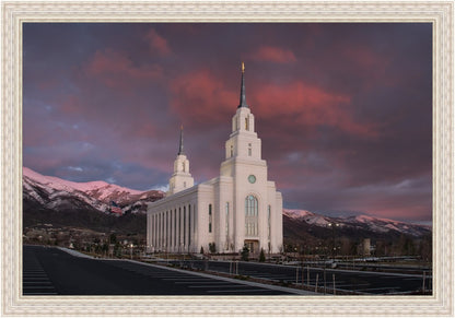 Layton Utah Pink Winter Sunset