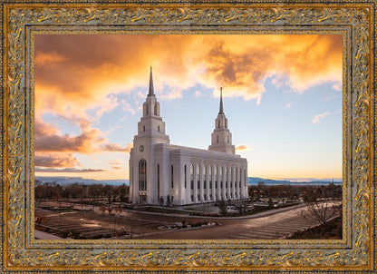 Layton Utah Fire in The Sky