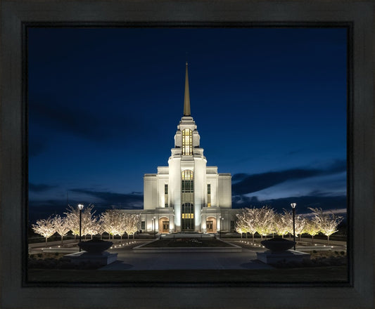 Syracuse Utah Night Glow Gallery Wrap