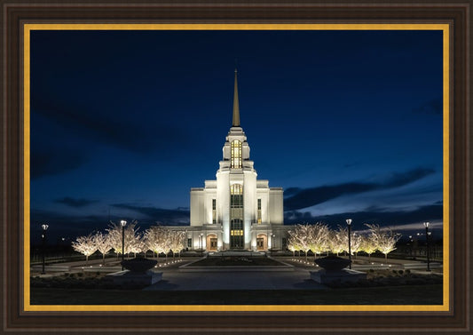 Syracuse Utah Night Glow Large Wall Art