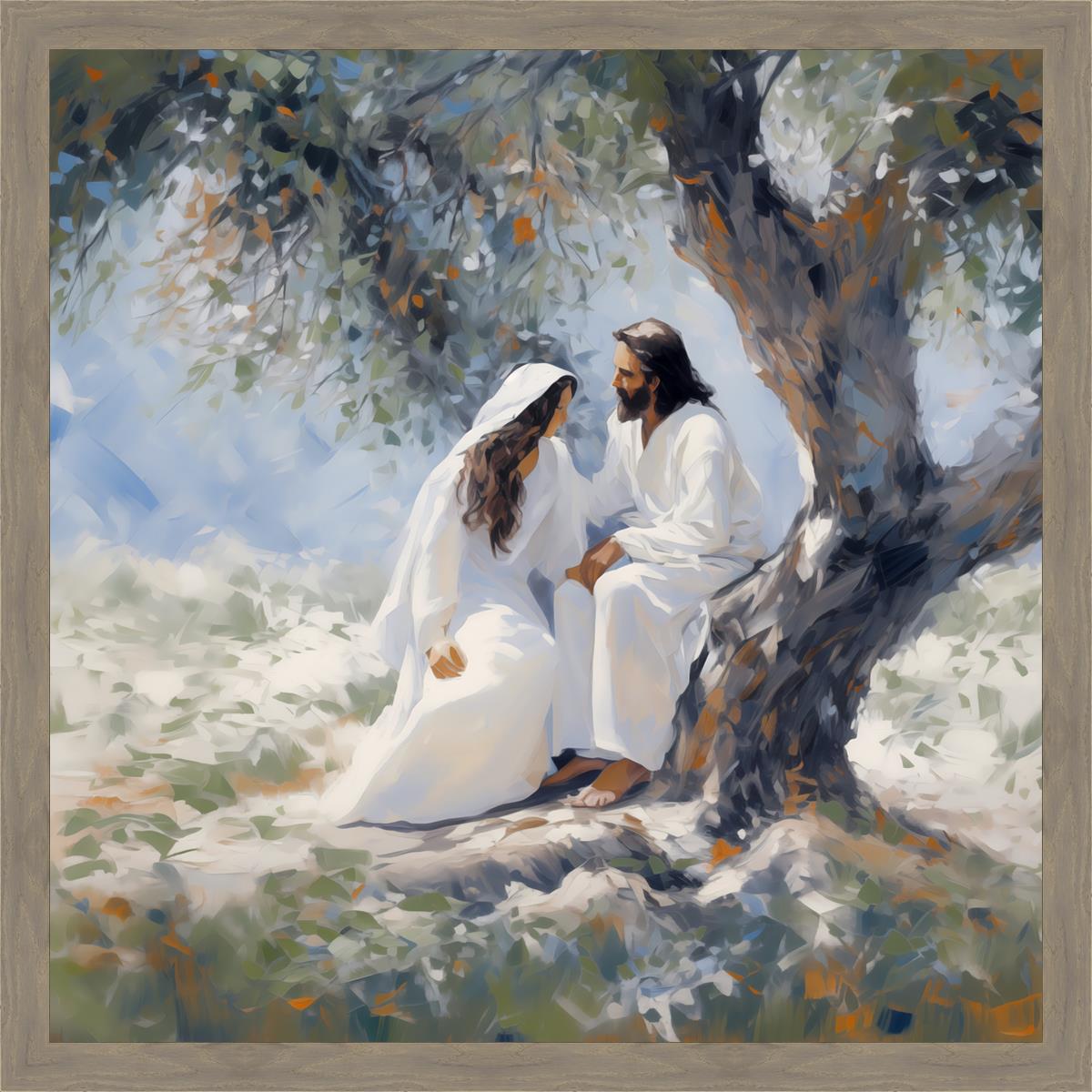 Abide With Me Large Wall Art
