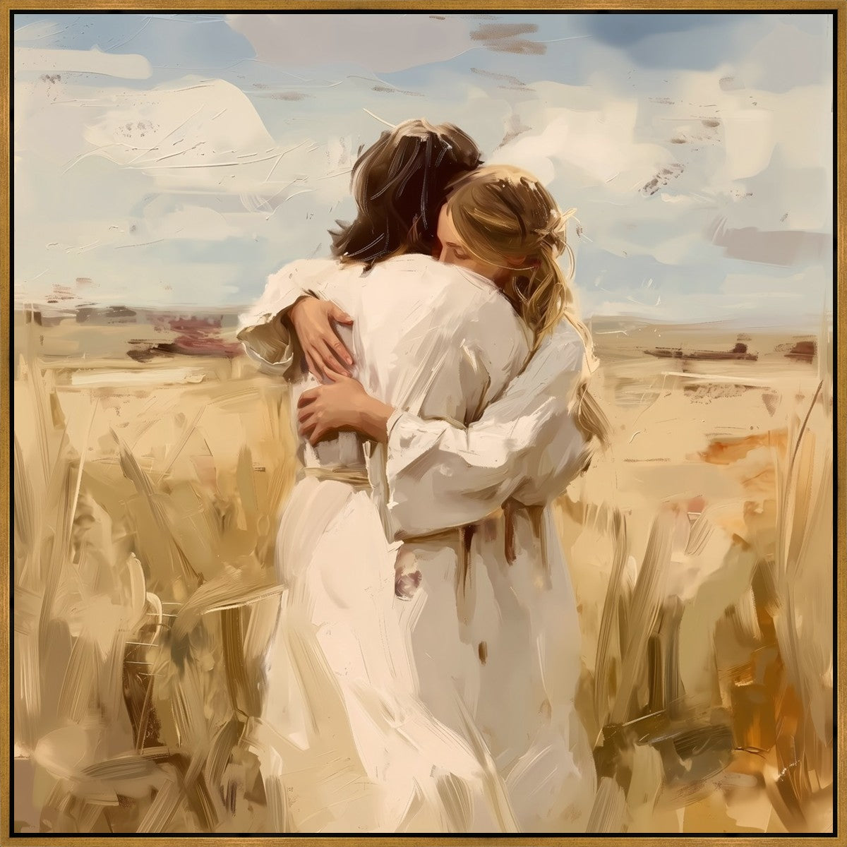 Divine Embrace Large Wall Art Gallery Wrap
