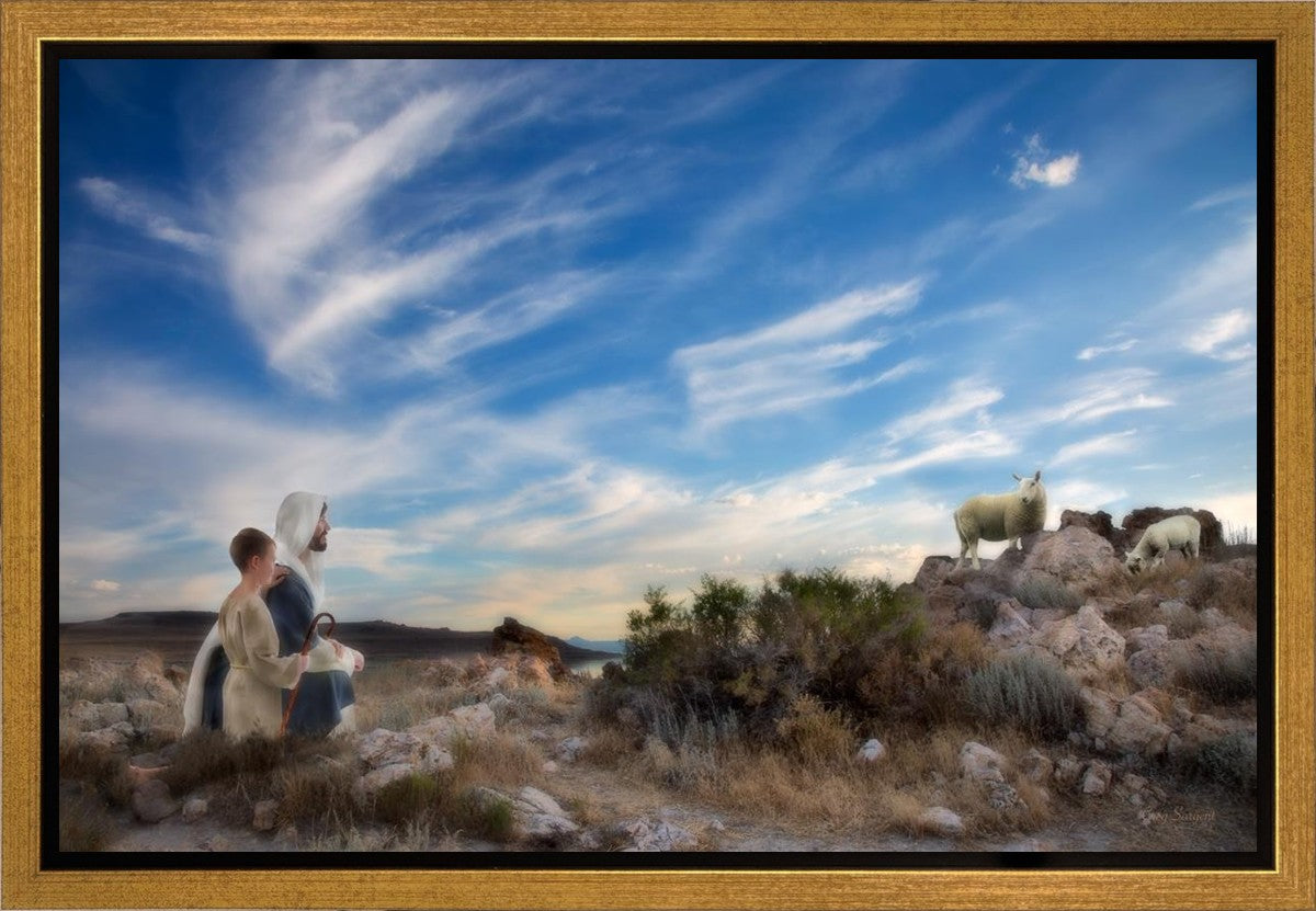 Training the Young Shepherd Gallery Wrap