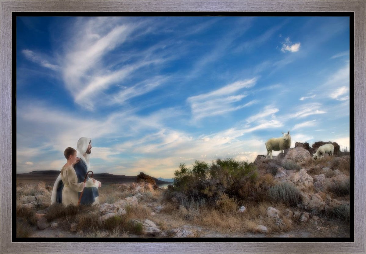Training the Young Shepherd Gallery Wrap