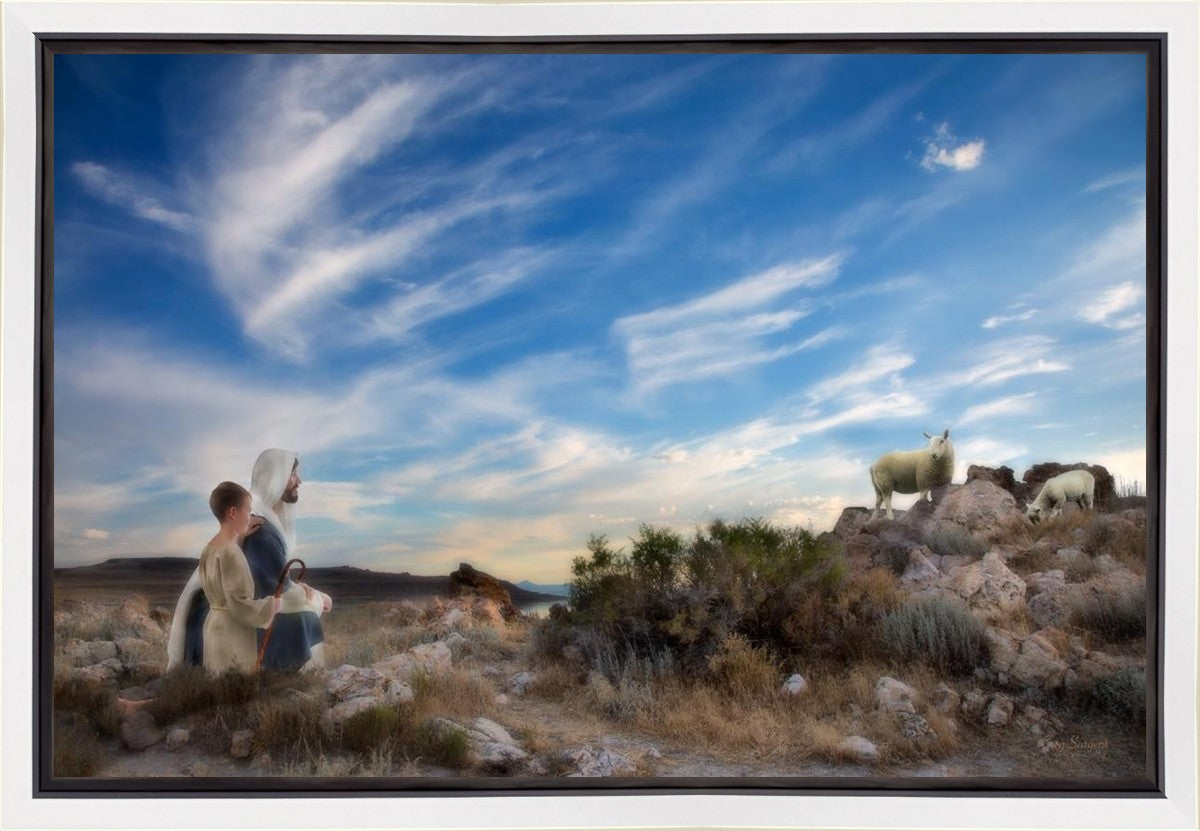 Training the Young Shepherd Gallery Wrap
