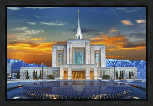 Ogden Temple Reflection Gallery Wrap