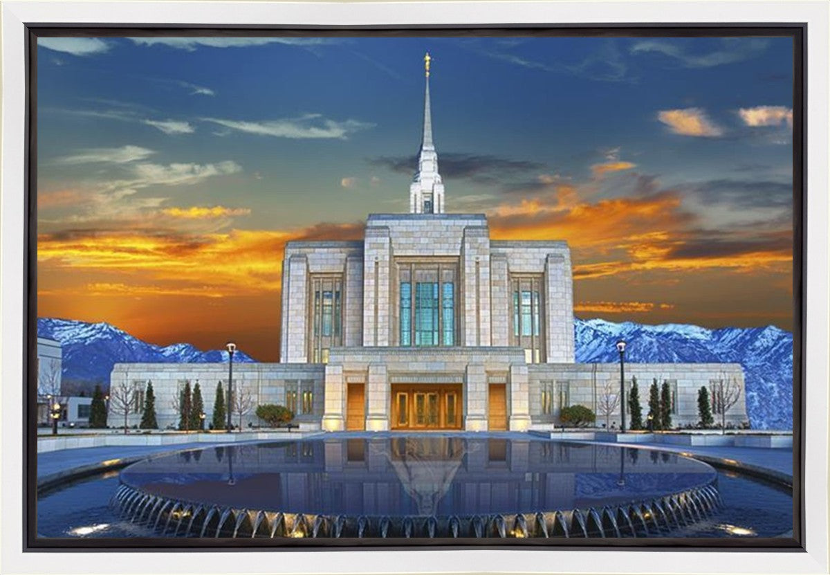Ogden Temple Reflection Gallery Wrap