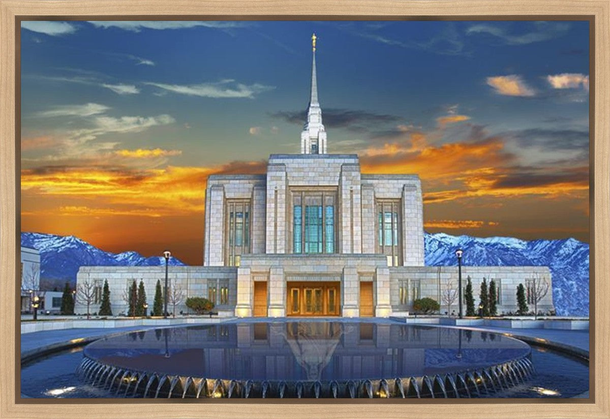 Ogden Temple Reflection Gallery Wrap