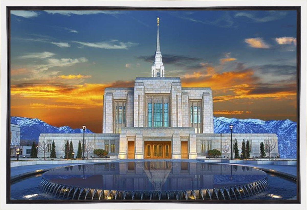 Ogden Temple Reflection Gallery Wrap