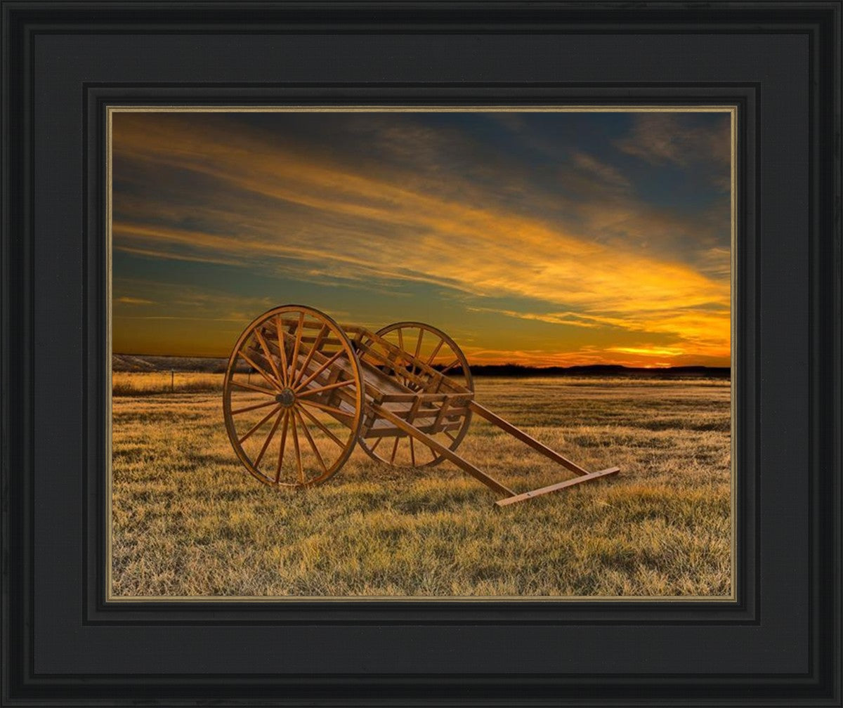 Handcart at Sunset