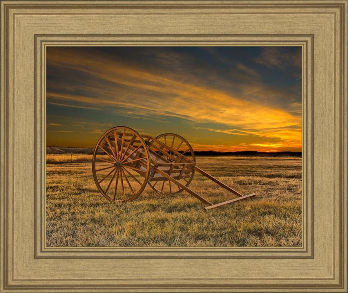 Handcart at Sunset