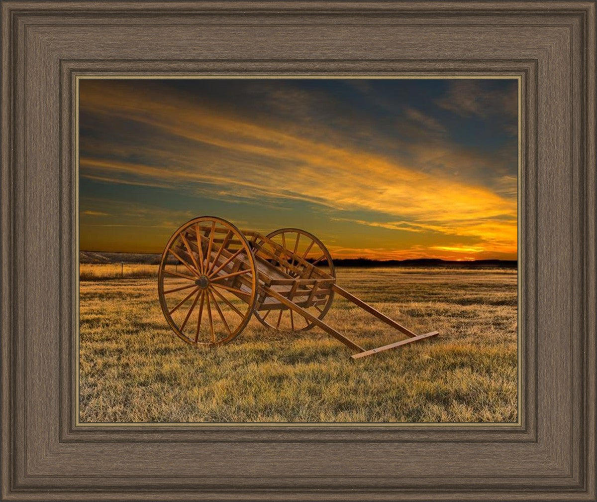 Handcart at Sunset