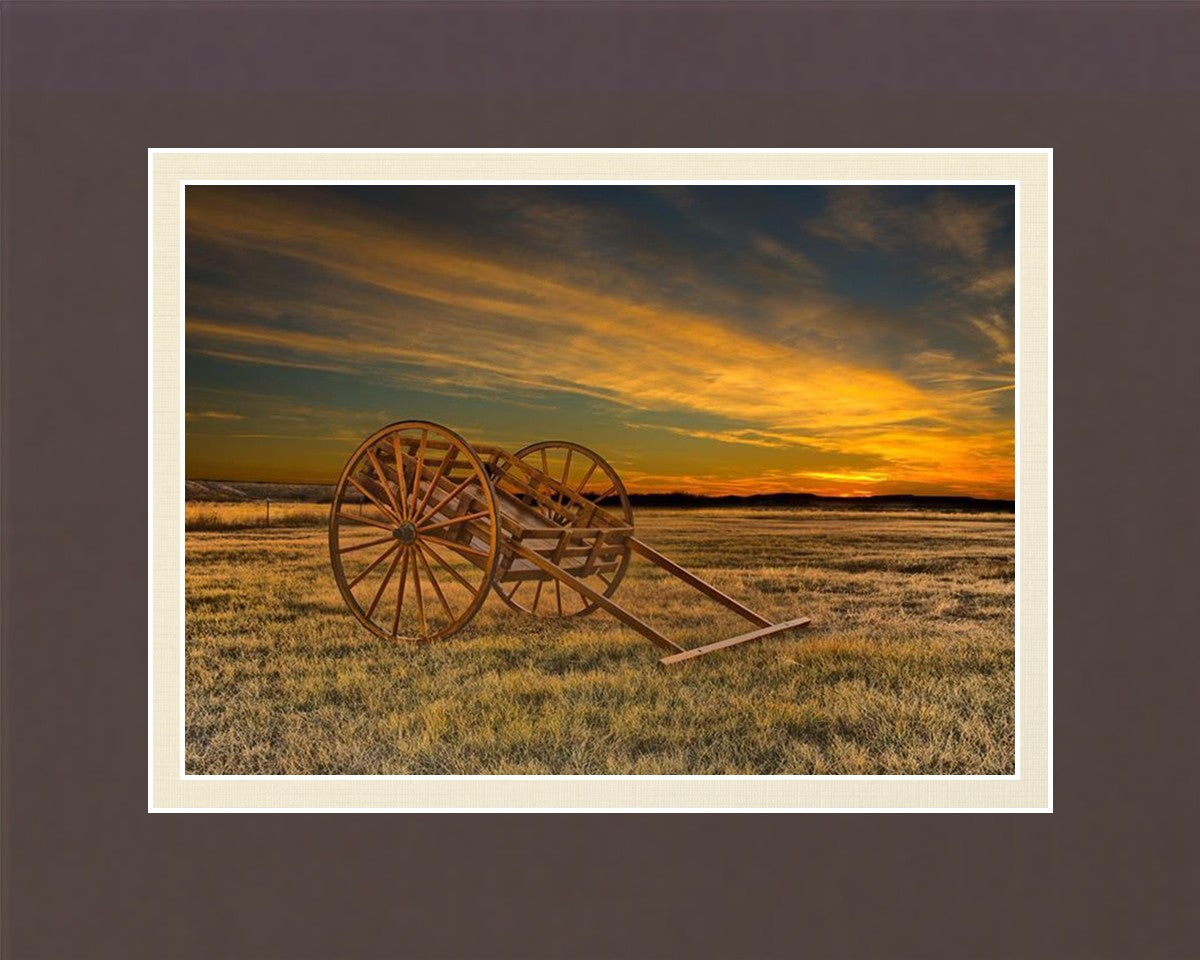 Handcart at Sunset