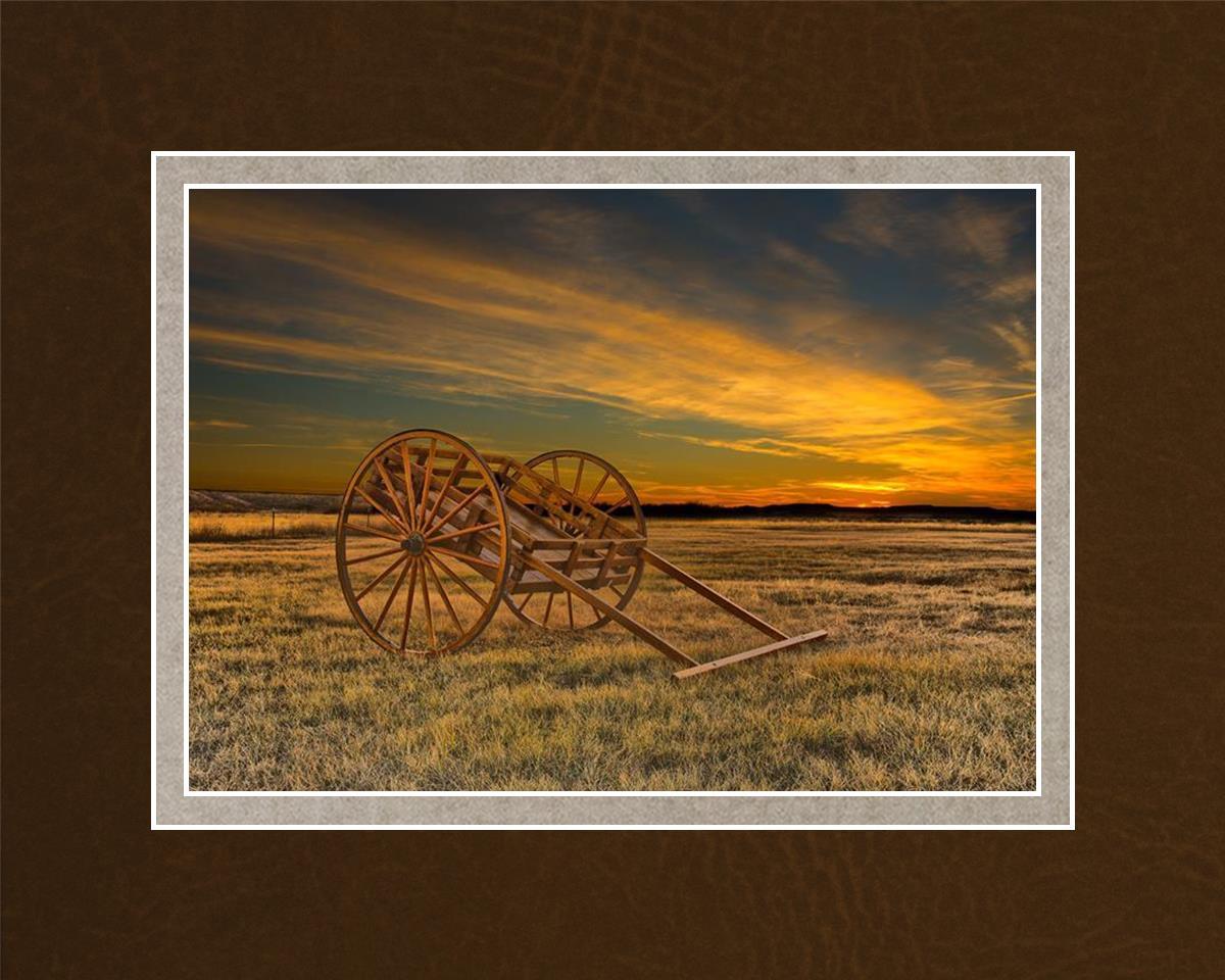 Handcart at Sunset