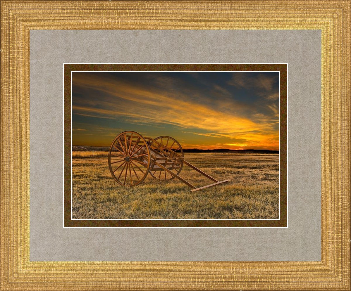 Handcart at Sunset