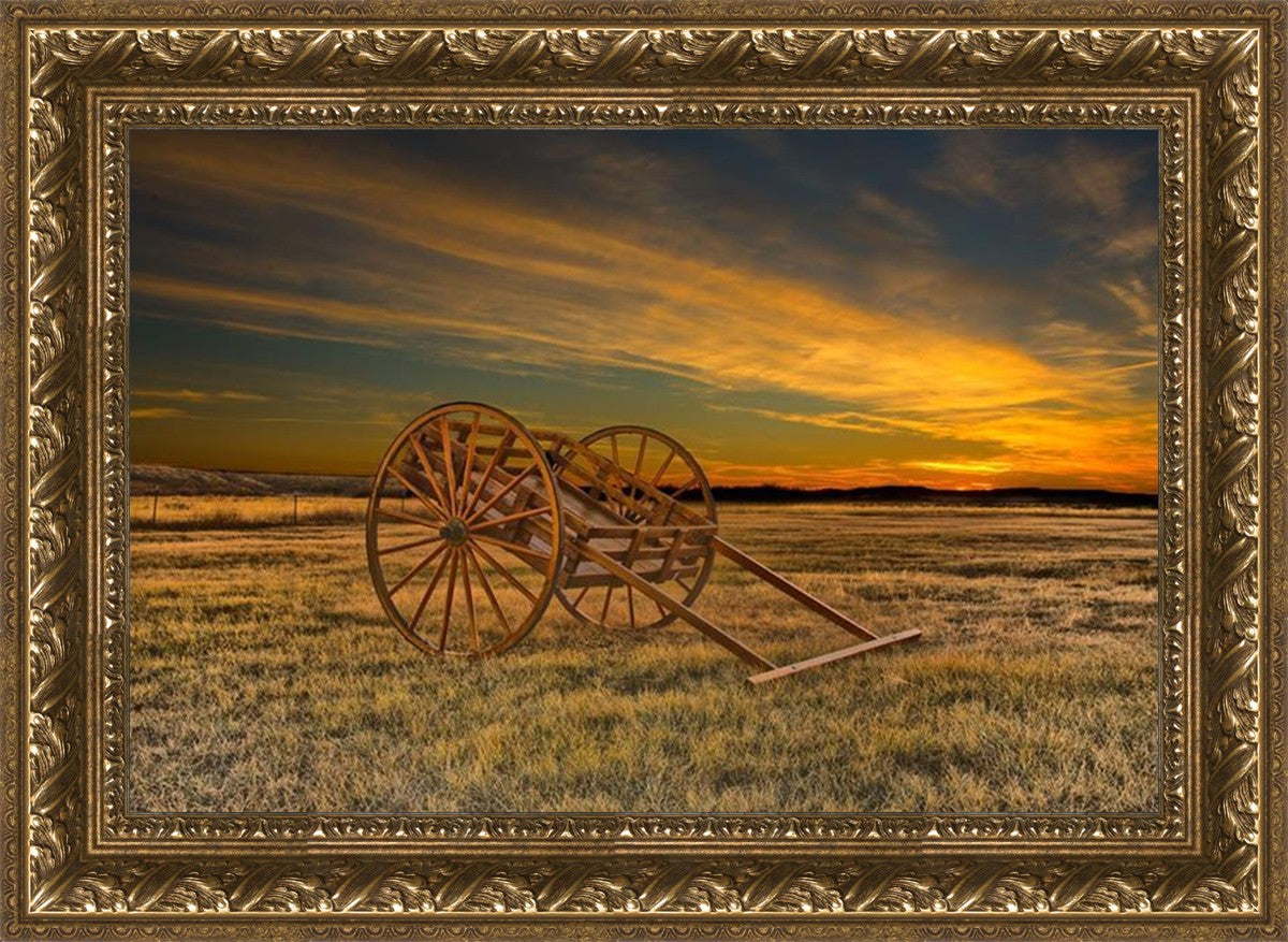 Handcart at Sunset