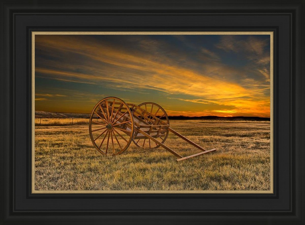 Handcart at Sunset