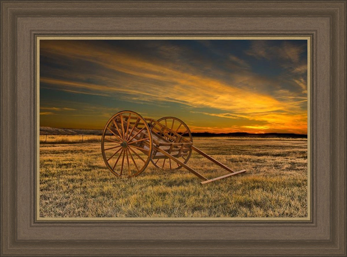 Handcart at Sunset