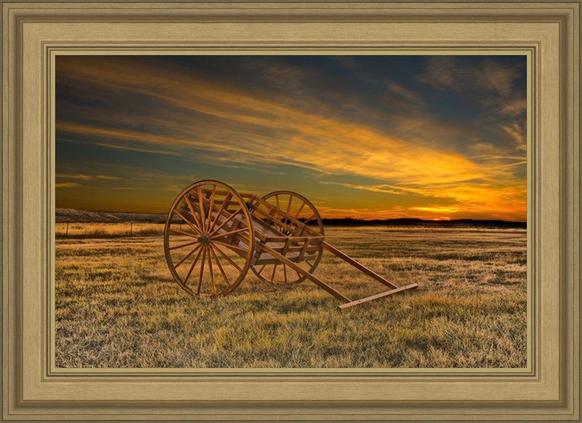 Handcart at Sunset