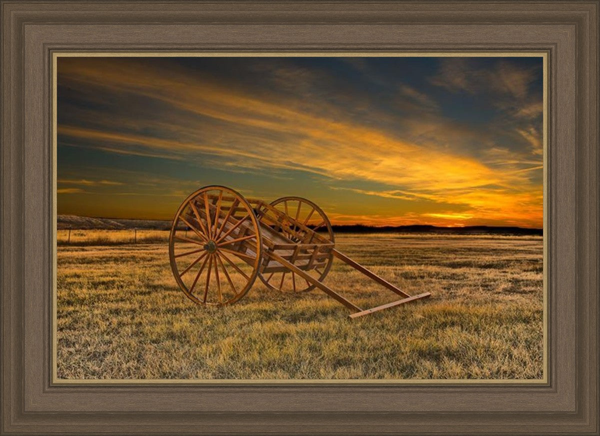 Handcart at Sunset