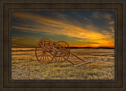 Handcart at Sunset
