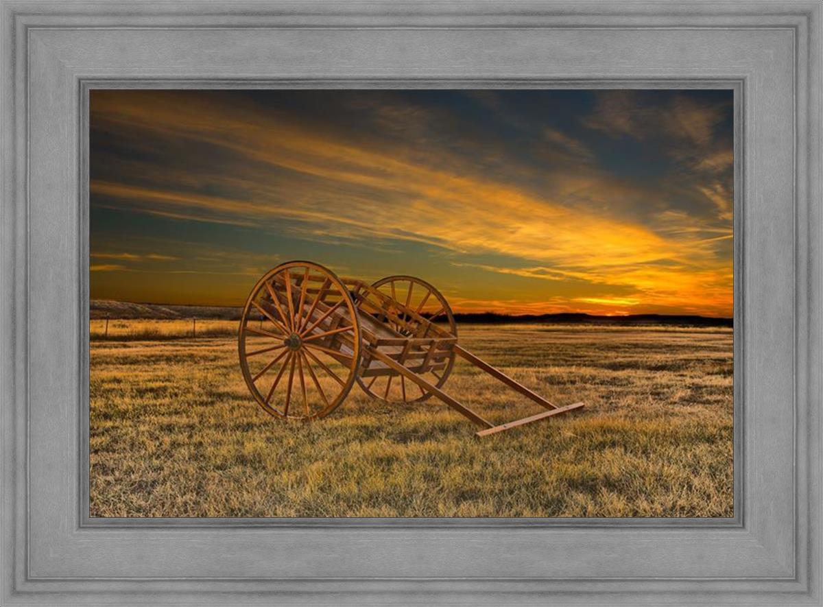 Handcart at Sunset