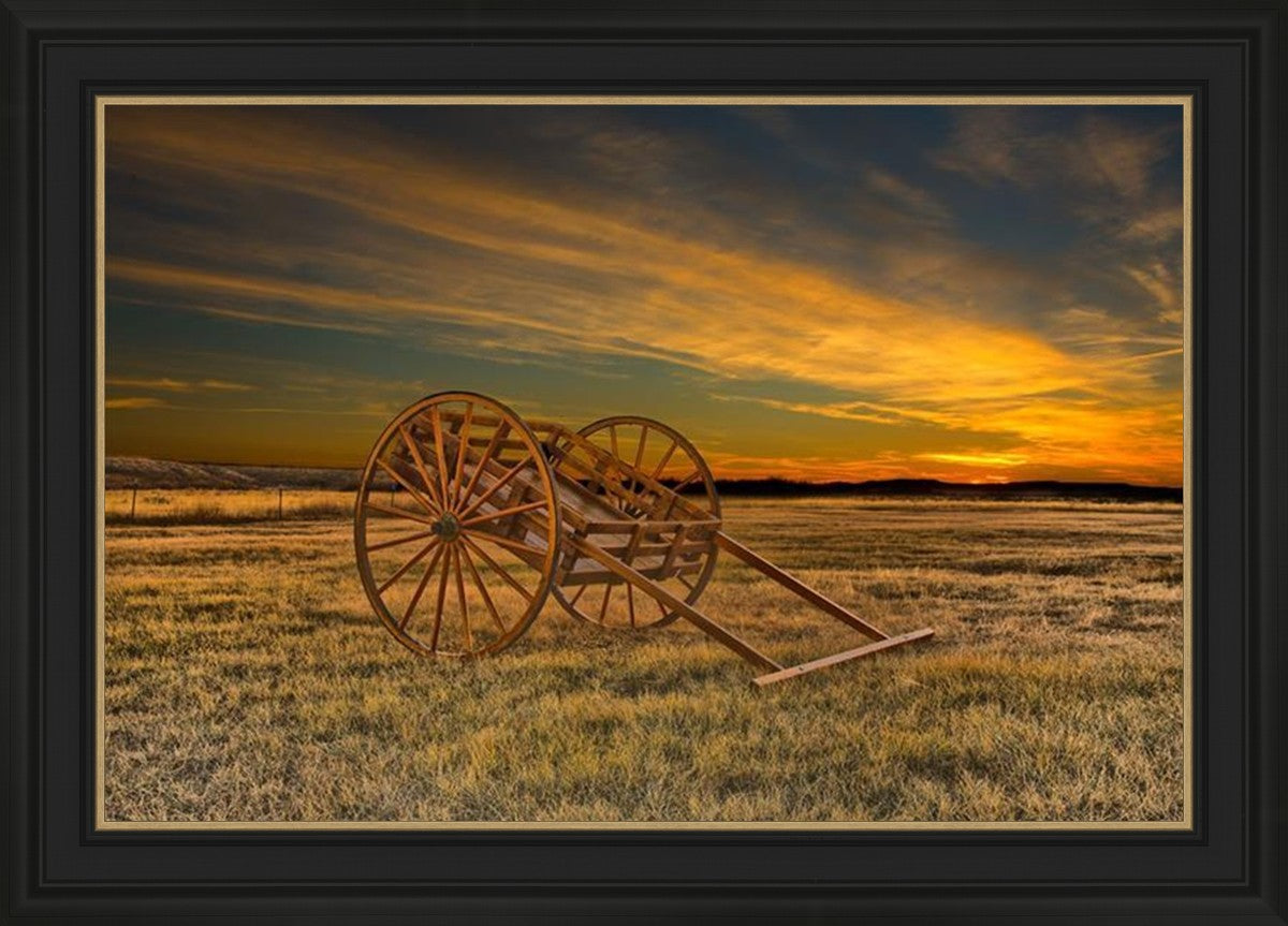 Handcart at Sunset