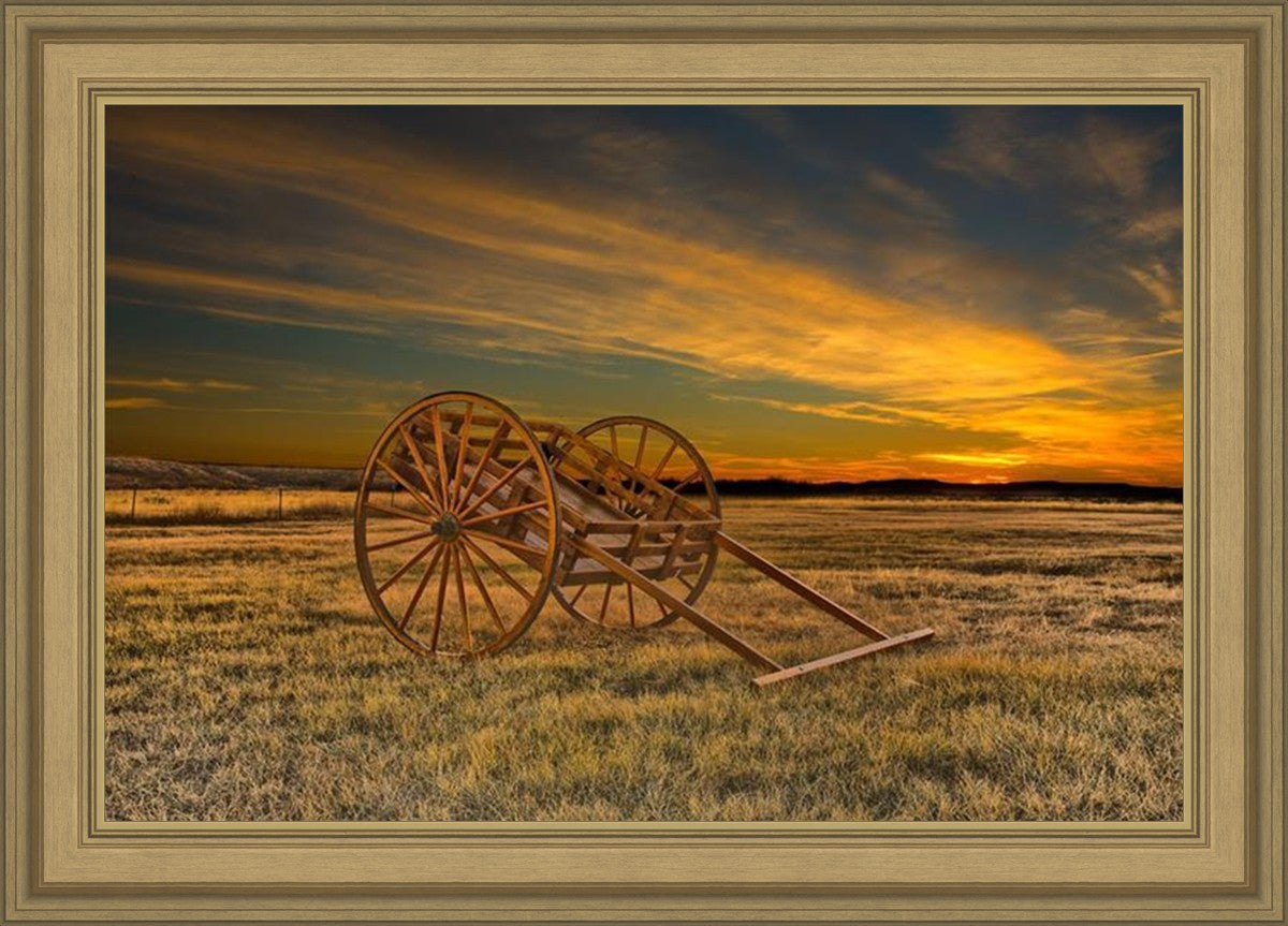Handcart at Sunset