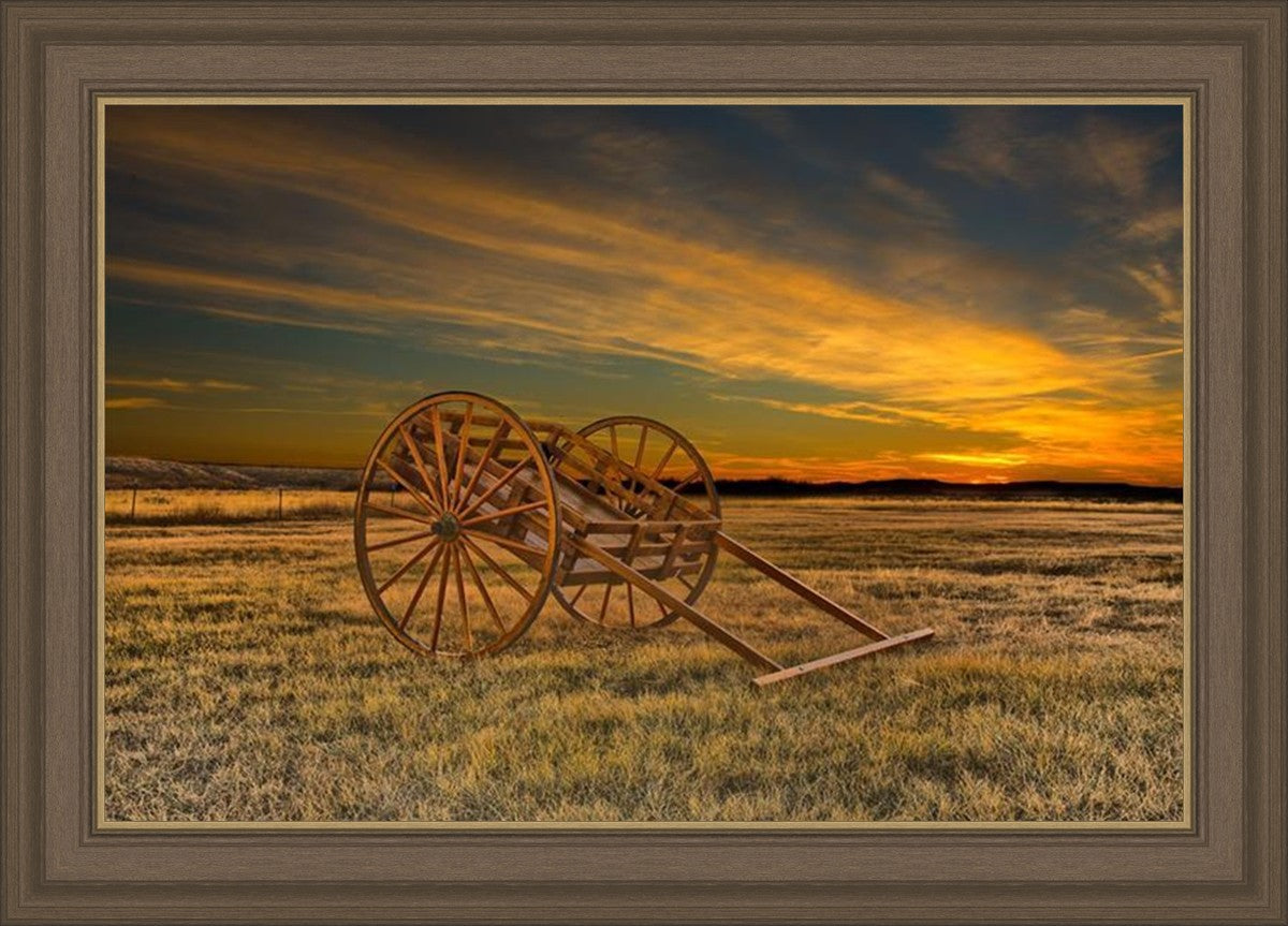 Handcart at Sunset