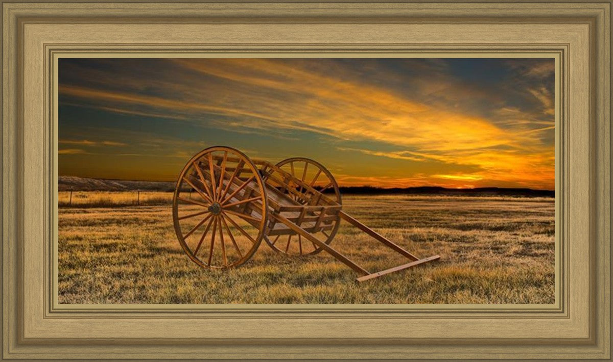 Handcart at Sunset