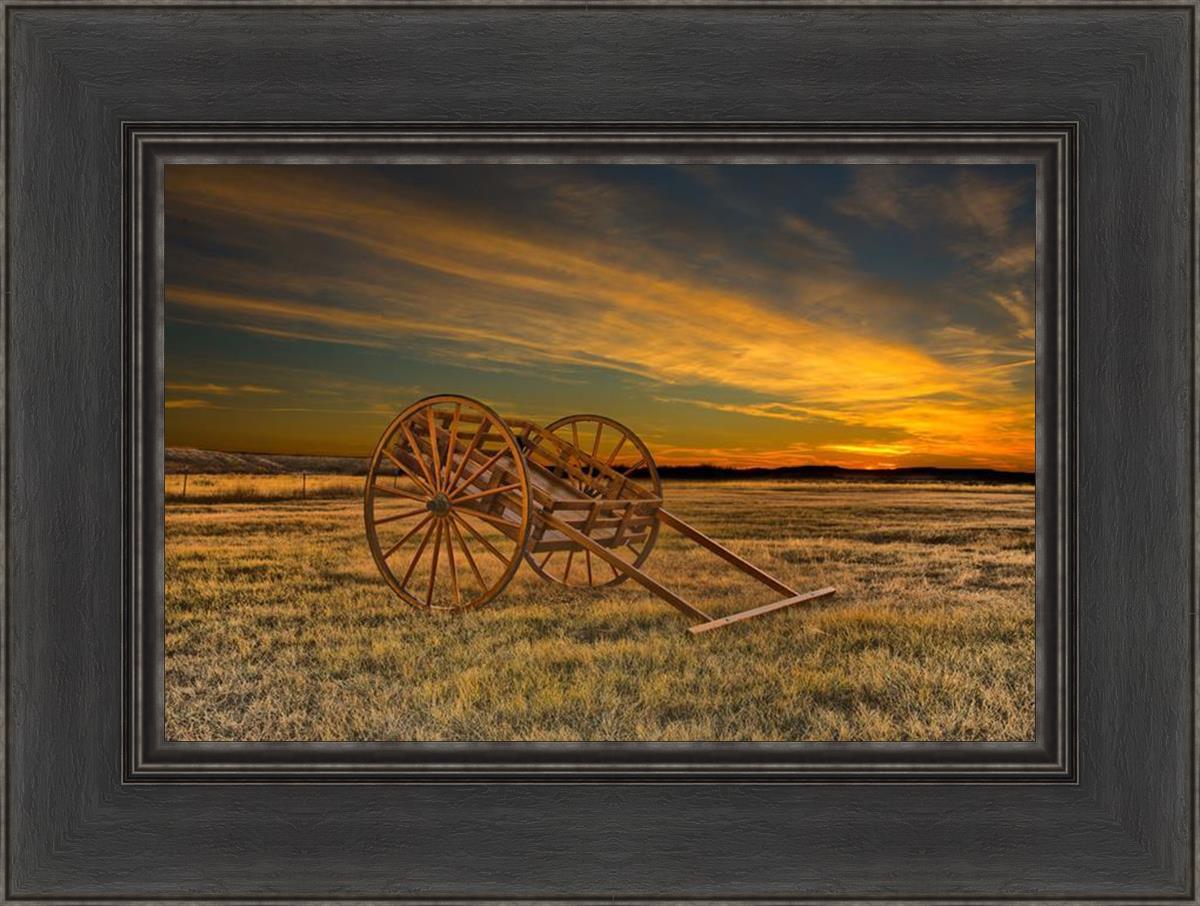 Handcart at Sunset