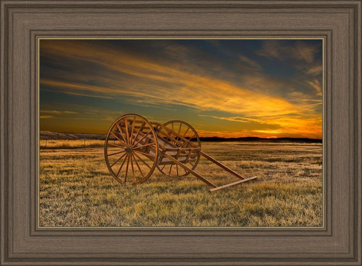 Handcart at Sunset