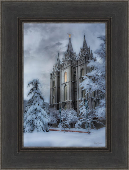 Salt Lake Temple Snow